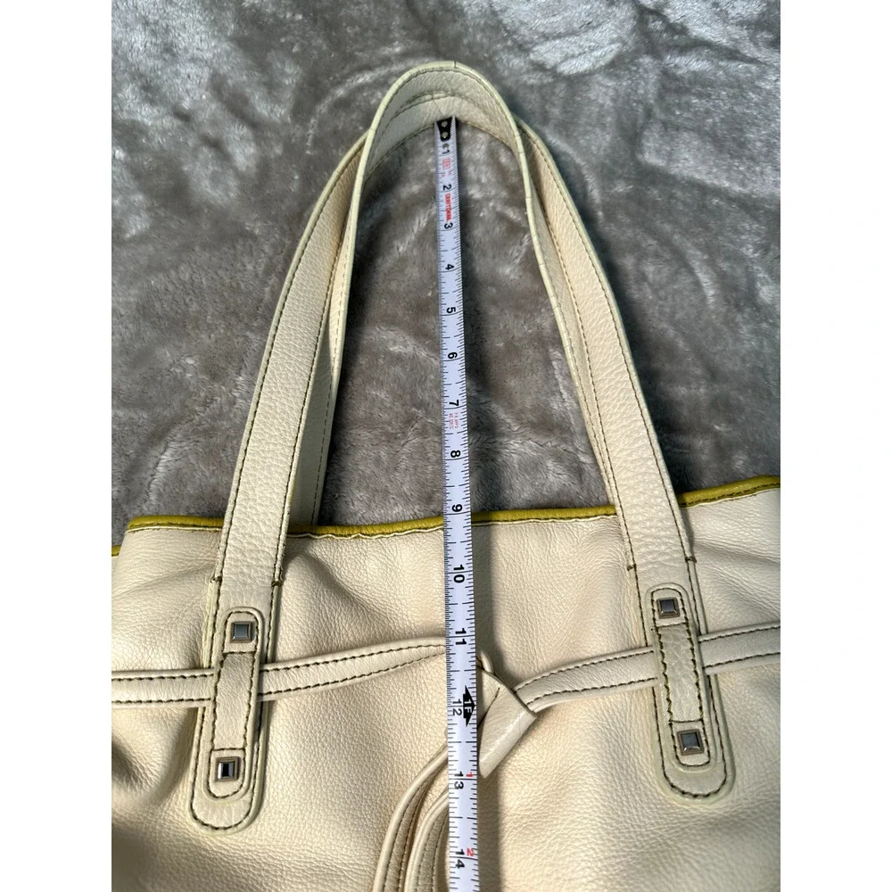 White Leather Baby Diaper Bag Silver Studded Satchel Shoulder Handbag